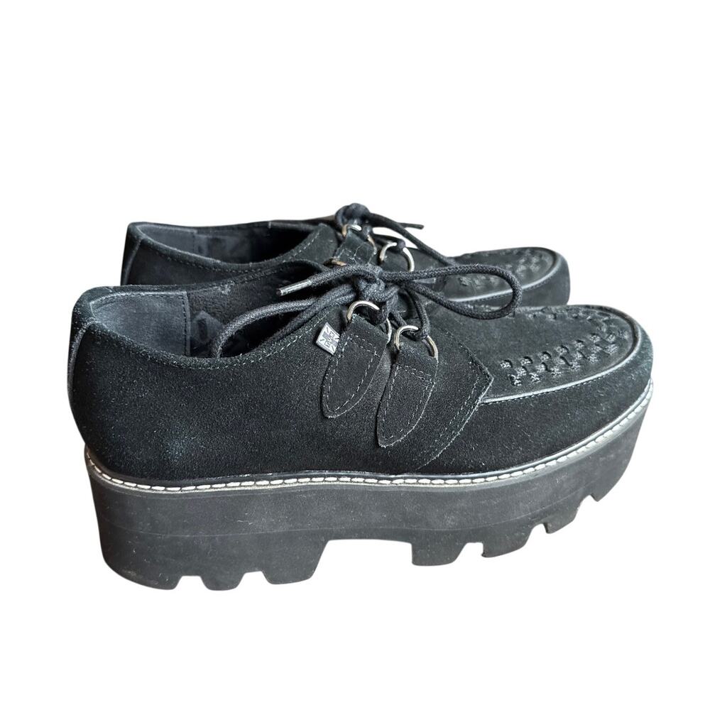 T.U.K. WOMEN SIZE 10 / MEN SIZE 8 Black Suede Creepers Punk Goth Unisex